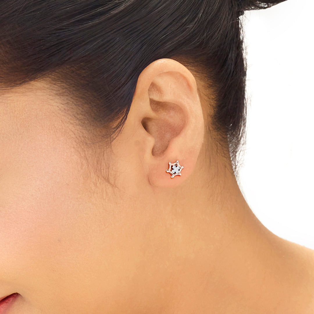 Endless Radiance Diamond & Gold Stud Earrings for Women