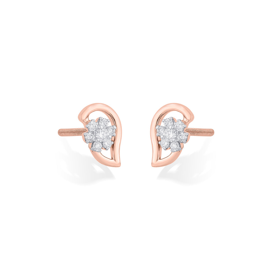 Stellar Muse Diamond & Gold Stud Earrings for Women