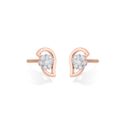 Stellar Muse Diamond & Gold Stud Earrings for Women