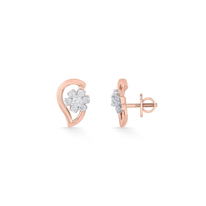 Stellar Muse Diamond & Gold Stud Earrings for Women