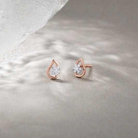 Stellar Muse Diamond & Gold Stud Earrings for Women