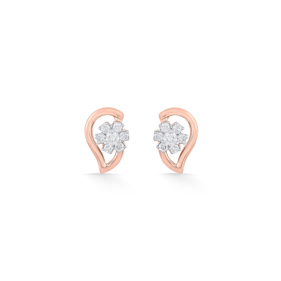 Stellar Muse Diamond & Gold Stud Earrings for Women