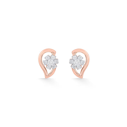 Stellar Muse Diamond & Gold Stud Earrings for Women