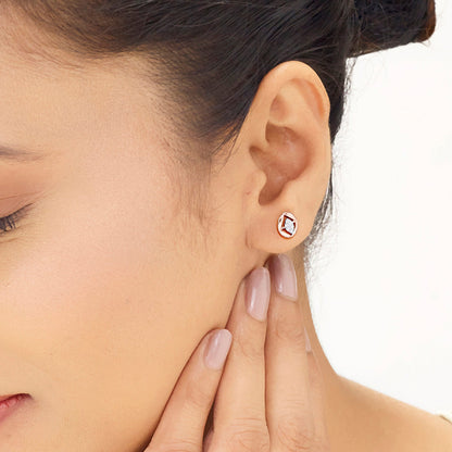 Celestial Bond Diamond & Gold Stud Earrings for Women