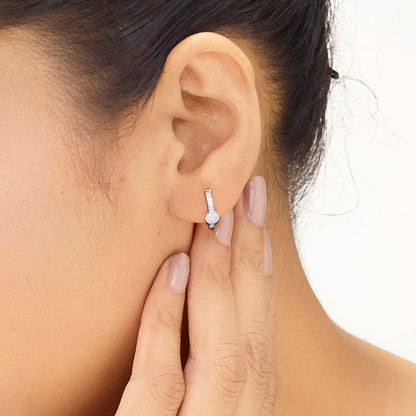 Radiant Glow Diamond & Gold Hoops & Huggies Earrings for Women