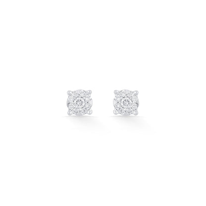 Radiant Spark Diamond & Gold Stud Earrings for Women