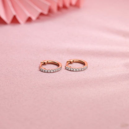 Charm Gleam Diamond & Gold Hoops & Huggies Earrings for Women