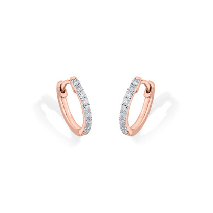 Charm Gleam Diamond & Gold Hoops & Huggies Earrings for Women