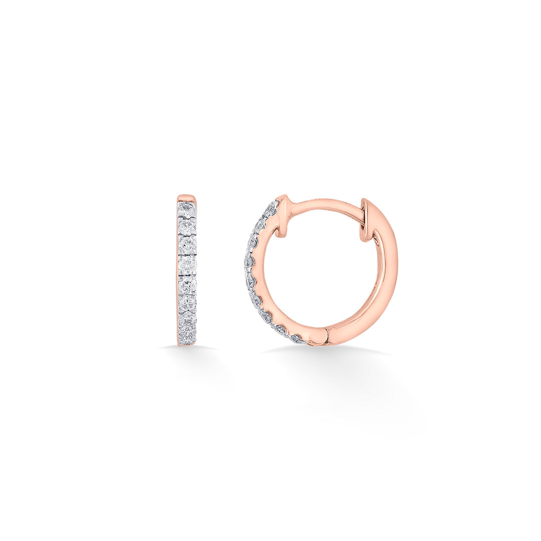 Charm Gleam Diamond & Gold Hoops & Huggies Earrings for Women