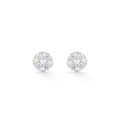 Endless Spark Diamond & Gold Stud Earrings for Women