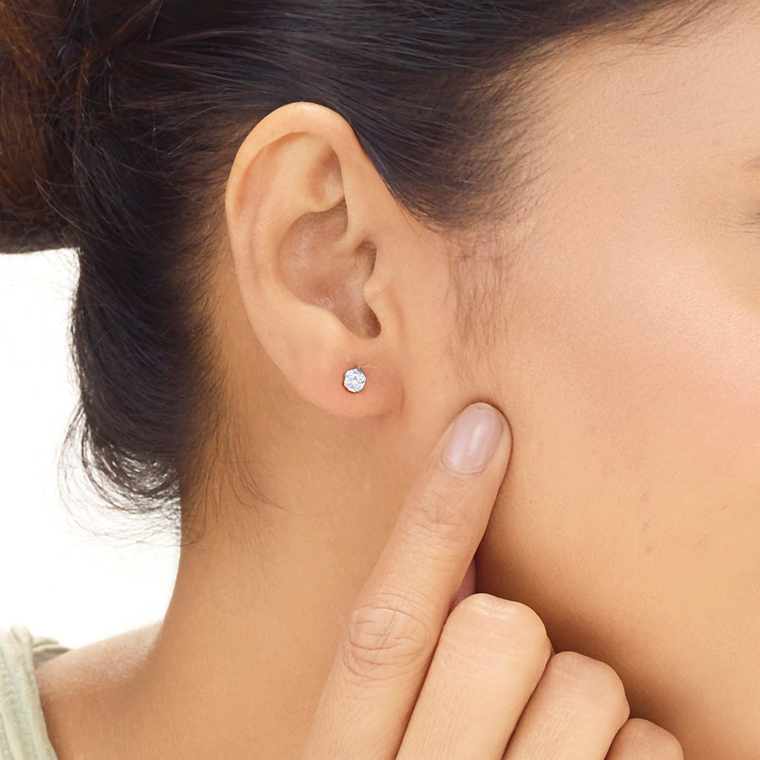 Endless Spark Diamond & Gold Stud Earrings for Women