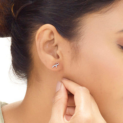 Gleam Twist Diamond & Gold Stud Earrings for Women