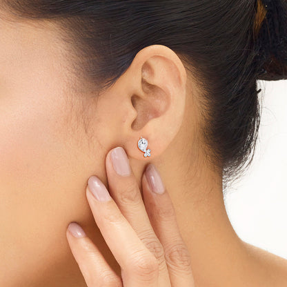 Celestial Spark Diamond & Gold Stud Earrings for Women