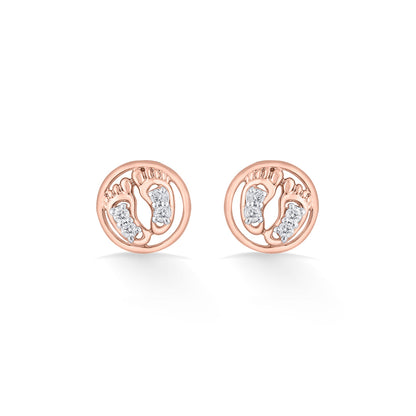 Stellaris Prime Diamond & Gold Stud Earrings for Women
