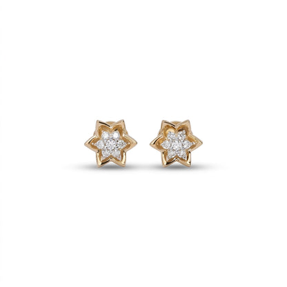 Sweet Radiance Studs Yellow Gold & Diamond Earrings