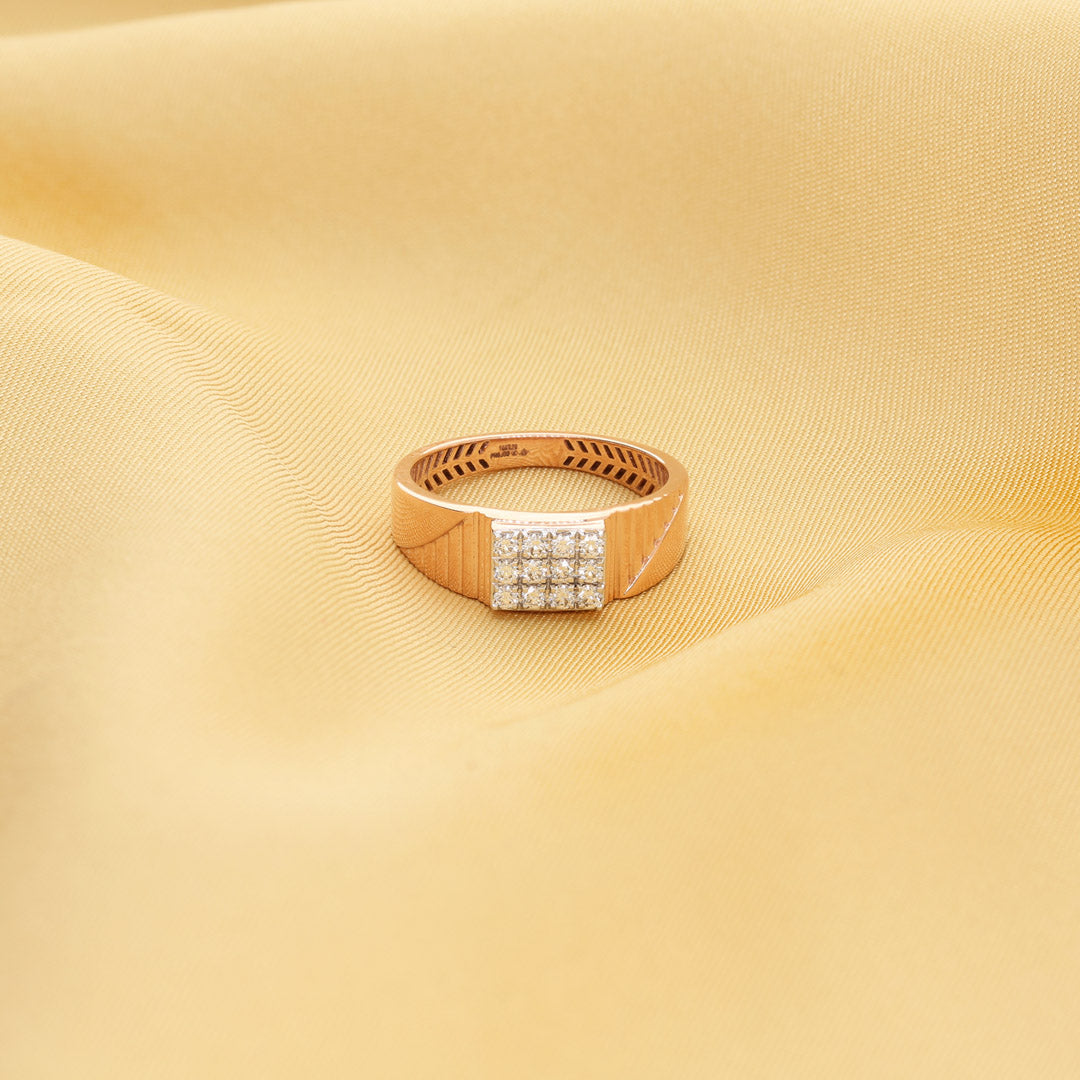 Signature Command Diamond & Gold Men's Ring for Men