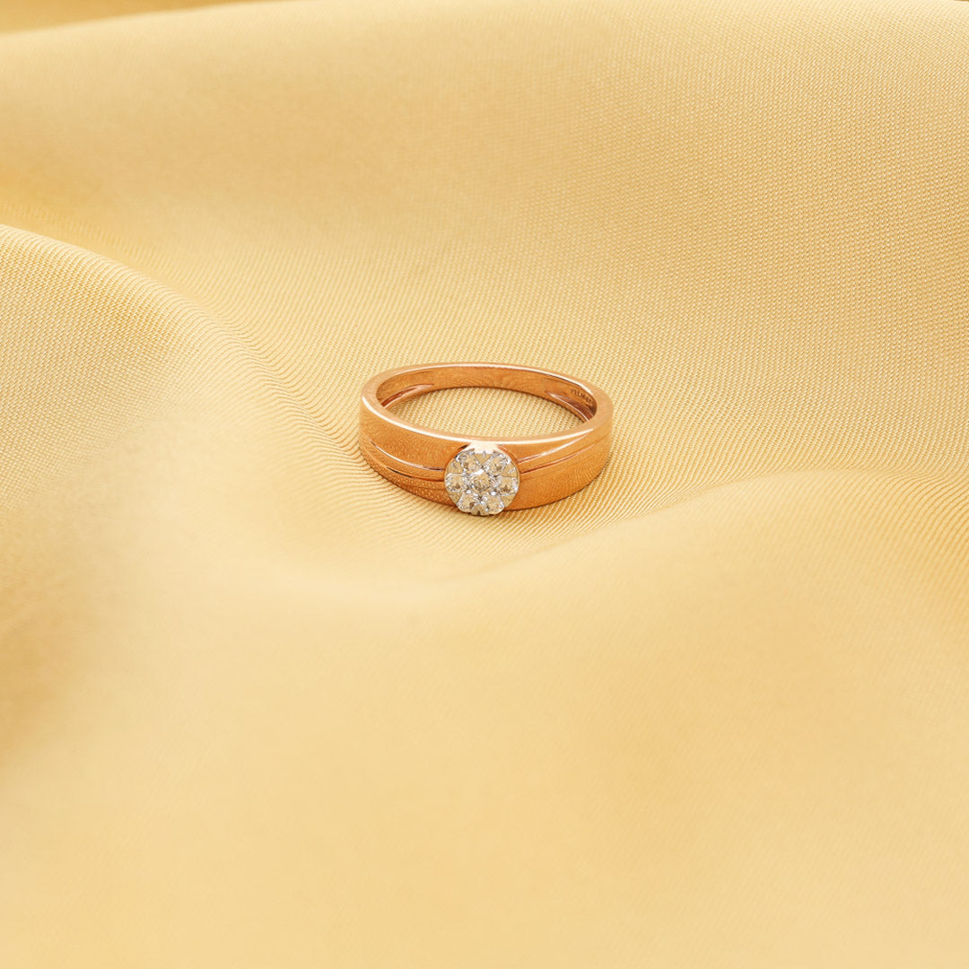 Cornerstone Diamond & Gold Men's Ring for Men