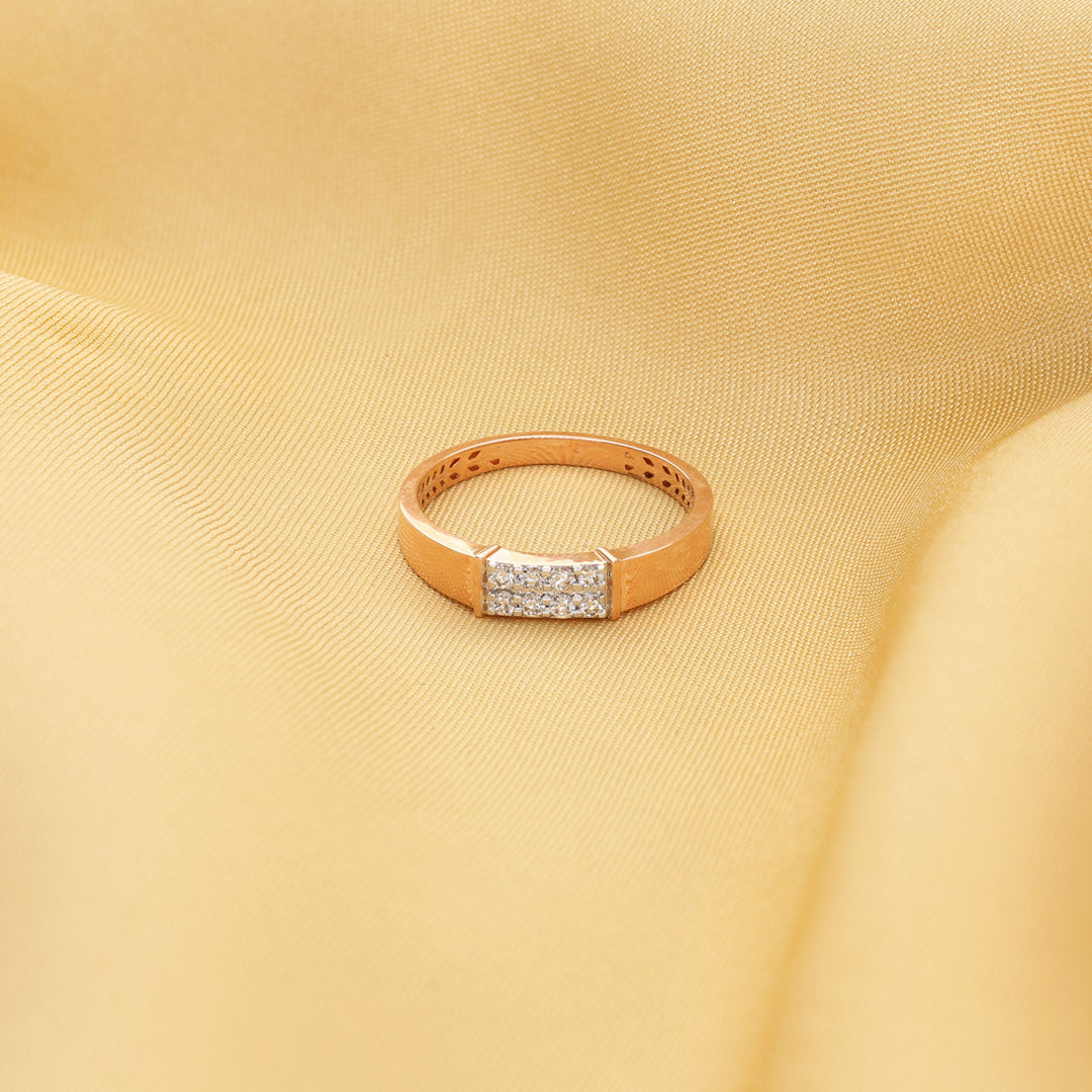 Mason Line Diamond & Gold Men's Ring for Men