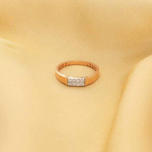 Mason Line Diamond & Gold Men's Ring for Men
