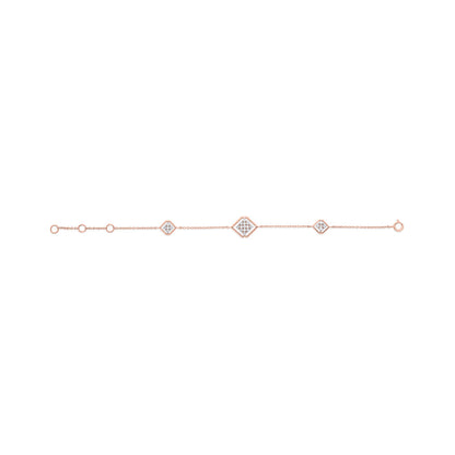 Grace Flow Diamond & Gold Flexible Bracelet for Women