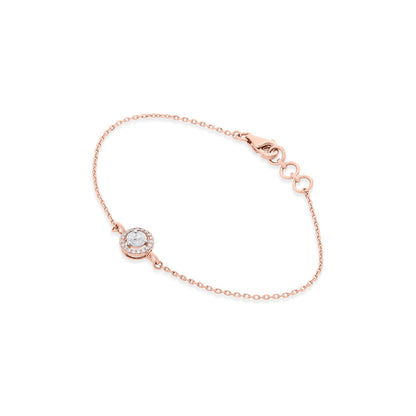 Radiant Gem Diamond & Gold Flexible Bracelet for Women