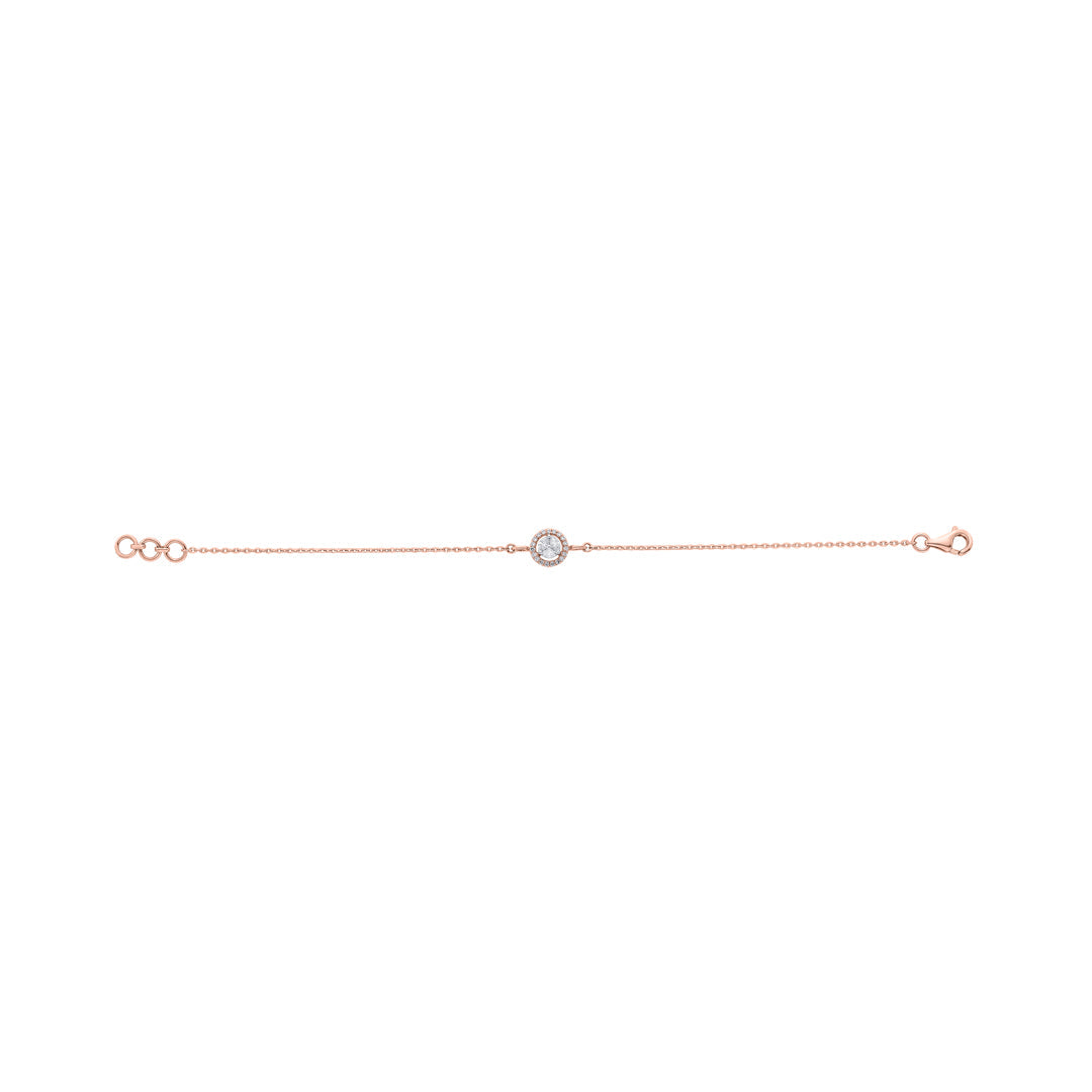 Radiant Gem Diamond & Gold Flexible Bracelet for Women