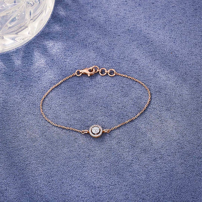 Radiant Gem Diamond & Gold Flexible Bracelet for Women