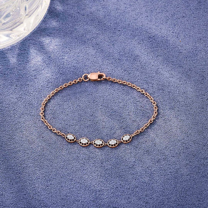 Multi Spark Diamond & Gold Flexible Bracelet for Women