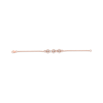 Artful Glow Diamond & Gold Flexible Bracelet for Women
