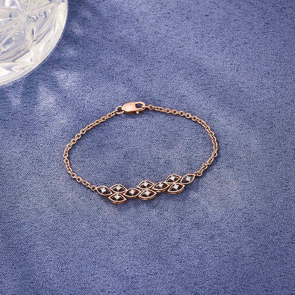 Artful Glow Diamond & Gold Flexible Bracelet for Women