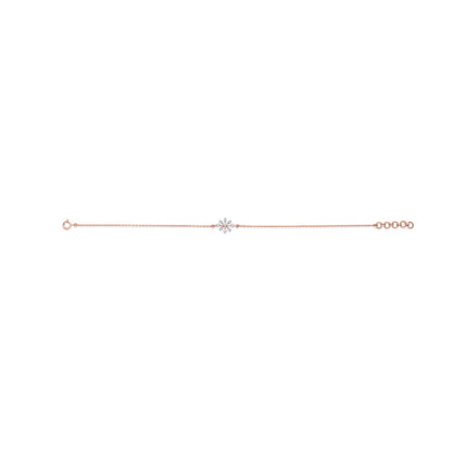 Lily Shine Diamond & Gold Flexible Bracelet for Women
