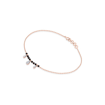Signature Grace Diamond & Gold Mangalsutra Bracelet for Women