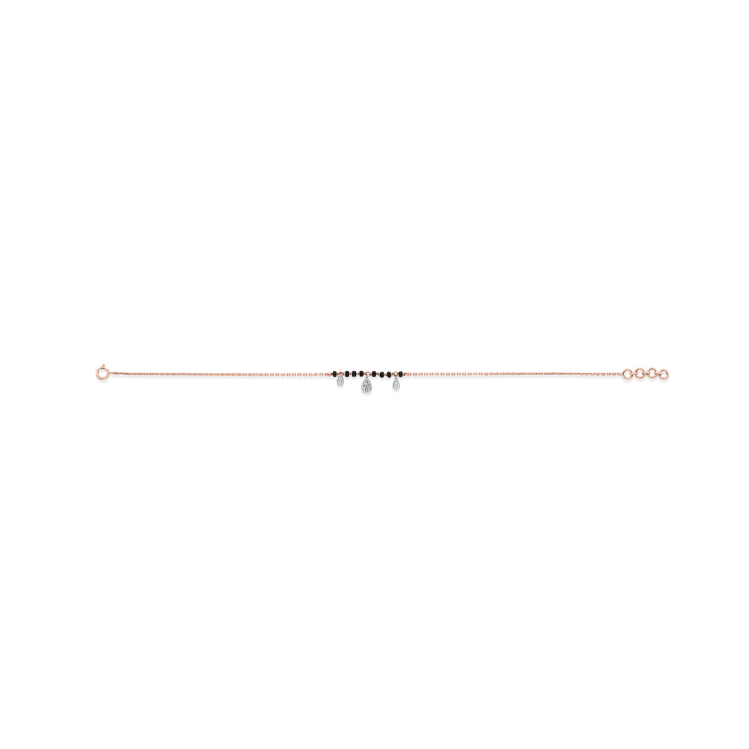Signature Grace Diamond & Gold Mangalsutra Bracelet for Women