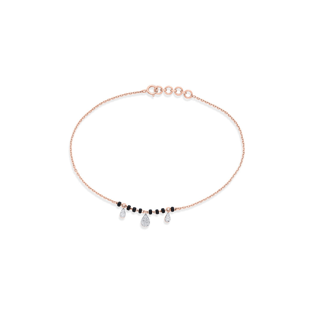 Signature Grace Diamond & Gold Mangalsutra Bracelet for Women
