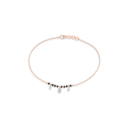 Signature Grace Diamond & Gold Mangalsutra Bracelet for Women