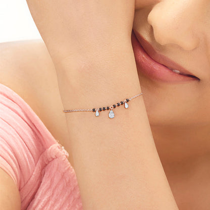 Signature Grace Diamond & Gold Mangalsutra Bracelet for Women