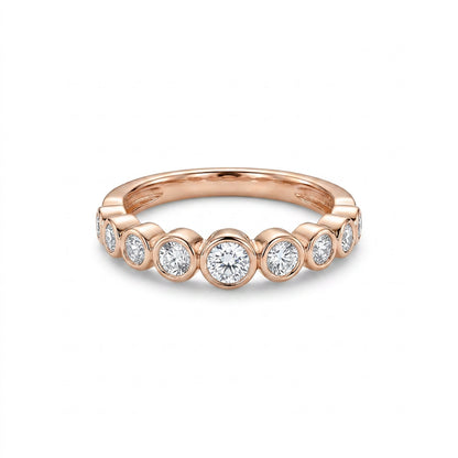 Prestige Stones Fashion Rose Gold & Diamond Ring