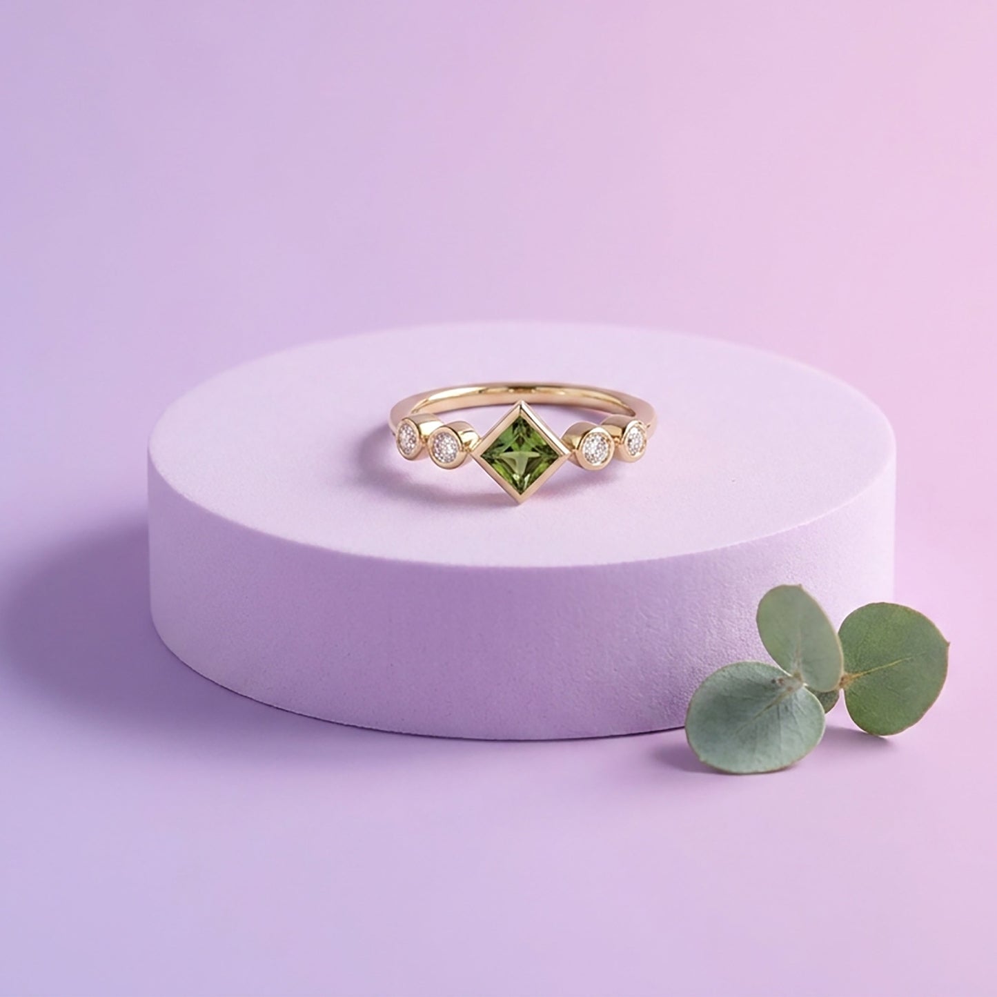 Vernal Glow Fashion Yellow Gold & Diamond Ring