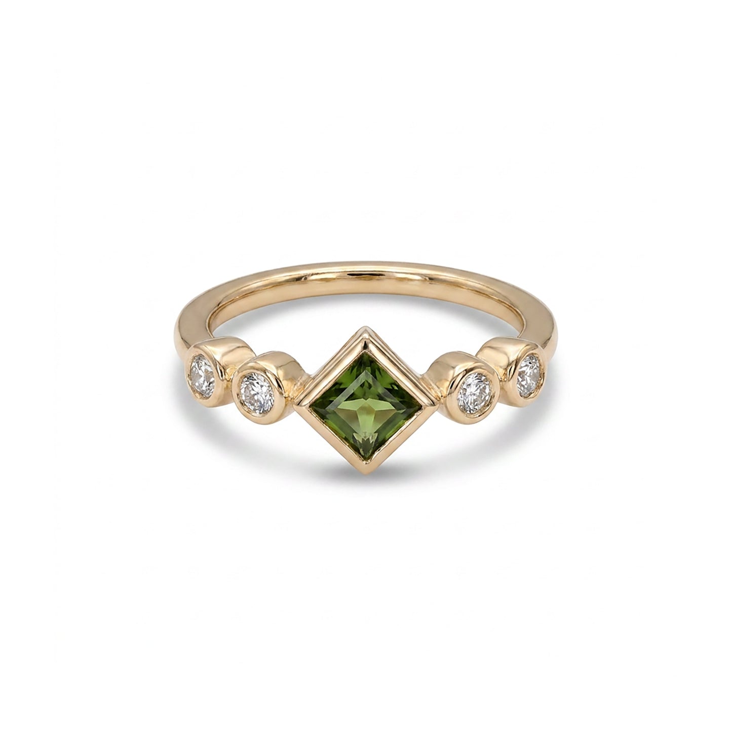 Vernal Glow Fashion Yellow Gold & Diamond Ring