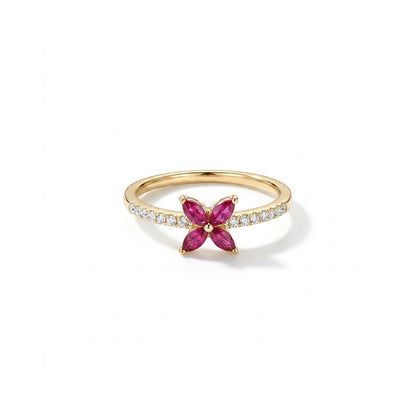 Petal Majesty Casual Yellow Gold & Diamond Ring