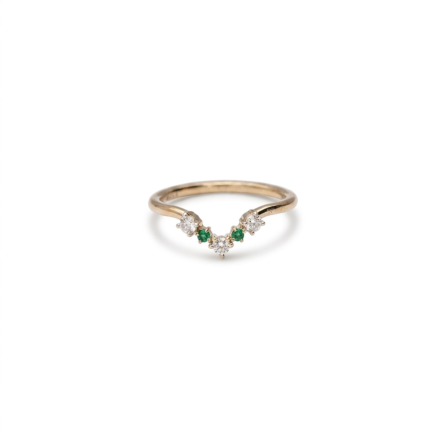 Luxe Apex Casual Yellow Gold & Diamond Ring