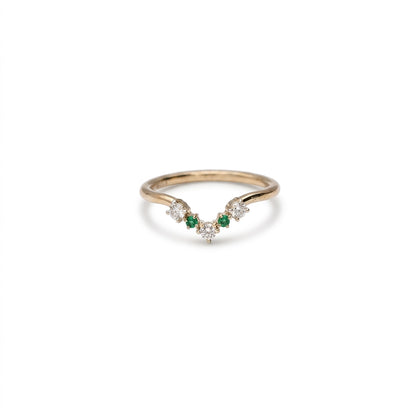Luxe Apex Casual Yellow Gold & Diamond Ring