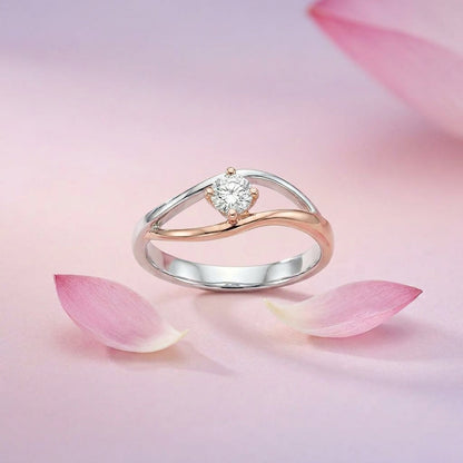 Grace Harmony Fashion Rose + White Gold & Diamond Ring