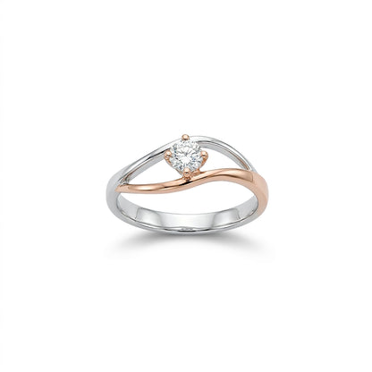 Grace Harmony Fashion Rose + White Gold & Diamond Ring