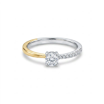 Bloom Radiance Casual Yellow + White Gold & Diamond Ring