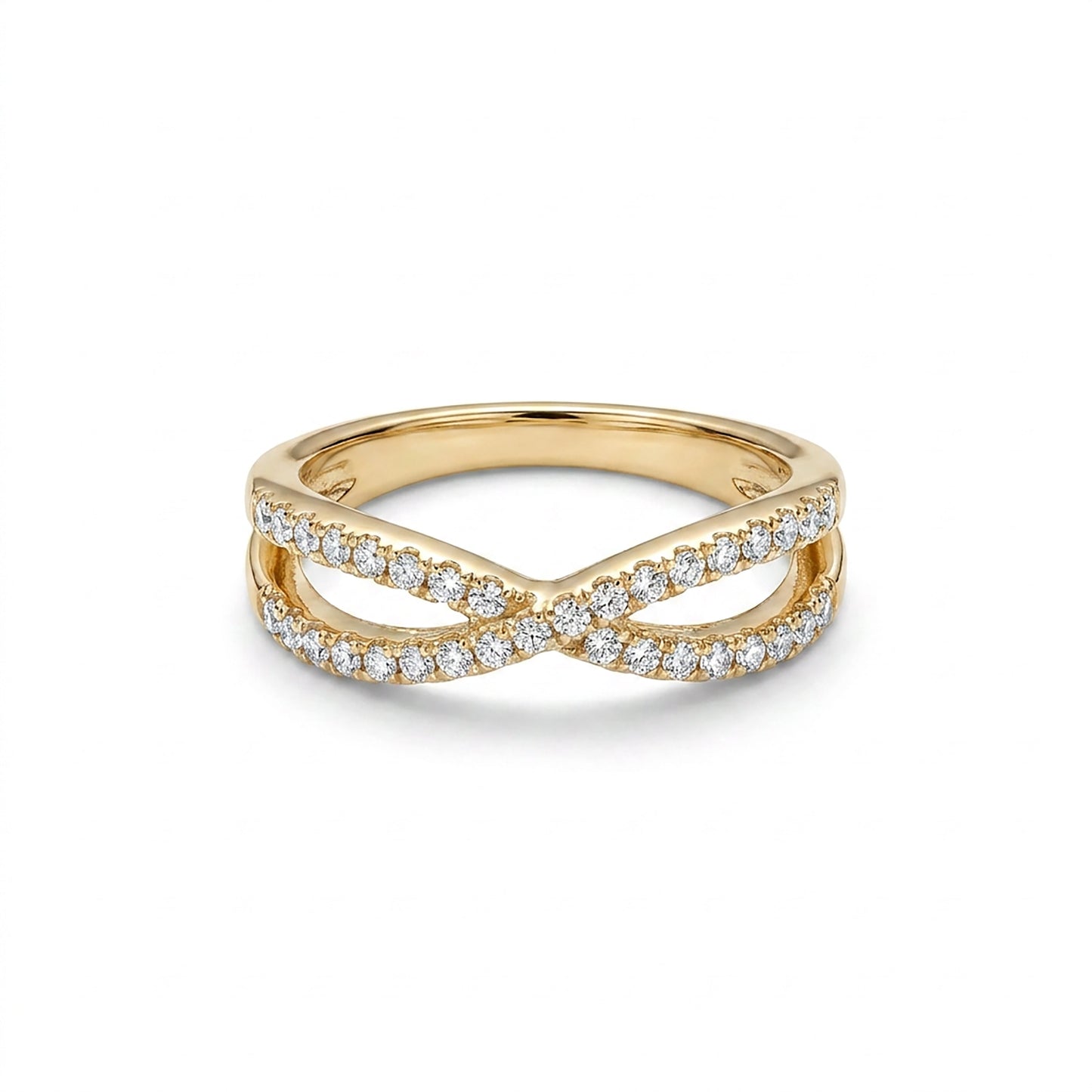 Forever Shine Fashion Yellow Gold & Diamond Ring