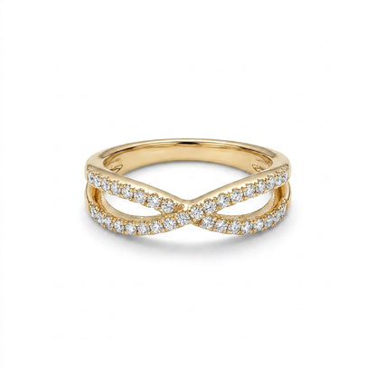 Forever Shine Fashion Yellow Gold & Diamond Ring