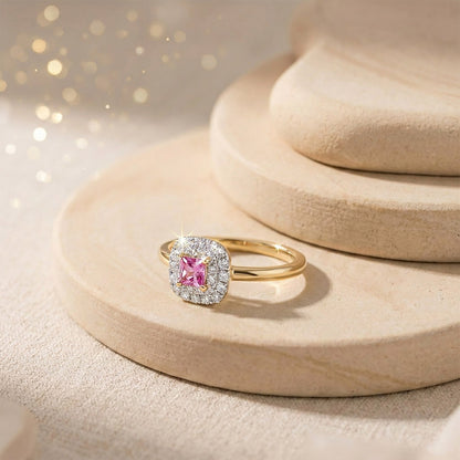 Precision Spark Engagement Yellow Gold & Diamond Ring