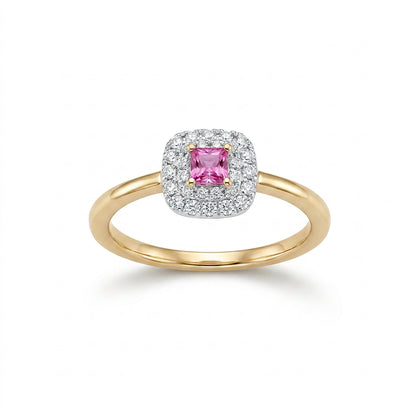 Precision Spark Engagement Yellow Gold & Diamond Ring