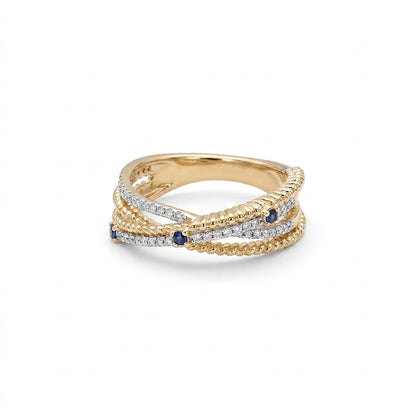 Serenity Shine Fashion Yellow Gold & Diamond Ring